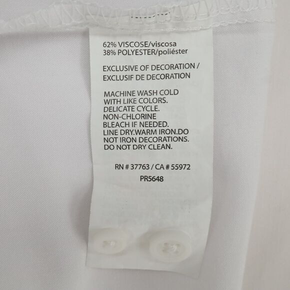 Cubavera Shirt 2XL Mens XXL White Green Embroidery Graphic Linen Cotton Casual - Picture 7 of 16